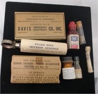 Vintage Med Kit, Smile Bite Suction Syringe,