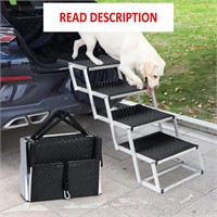 $50  4 Steps Dog Stairs for Car and SUV  Aluminum