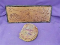 Leather wallet, etc.