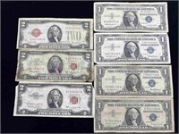 $10 Face Vintage US Currency Bills