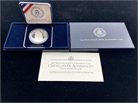 White House Proof Silver US Dollar with Box and