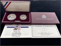 Olympic Silver Proof US Dollar Coin Set with Clad