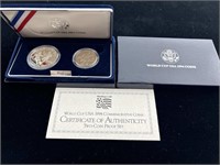 World Cup Proof Silver US Dollar Coin Set with