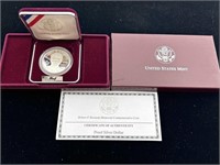 RFK Proof Silver US Dollar Coin in Box with Info