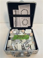 Dominos Game Complete in Metal Case 8x8in