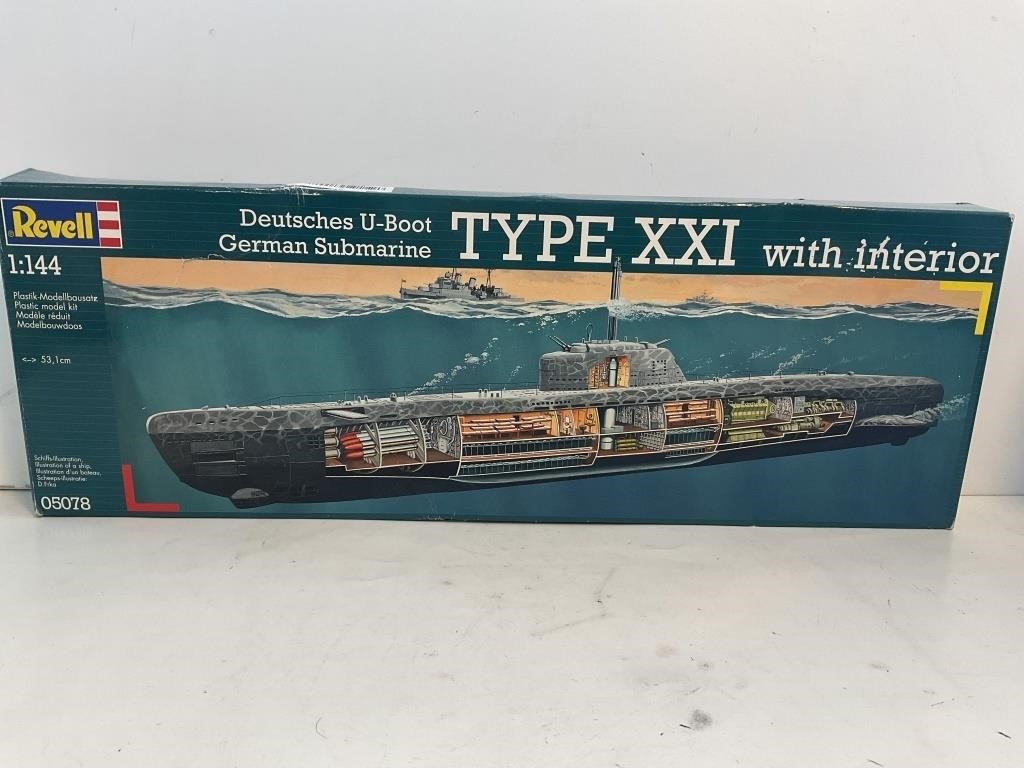 Revell 1:144 U-Boot German Sub W/ Interior NIB