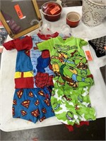 3PC NEW KIDS PAJAMAS TNMNT SPIDERMAN SUPERMAN