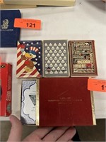 LOT OF 4 VTG DECKS OF PLAYING CARDS OLYMPICS+