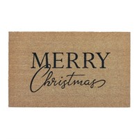 WF7534  Texas Merry Christmas Coir Doormat