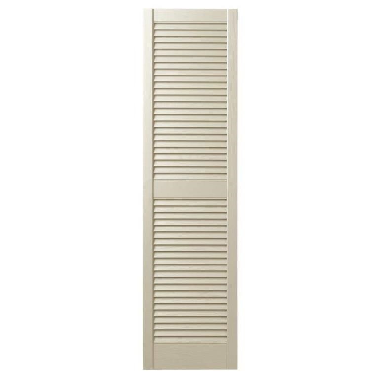 W1663  Ply Gem 15 x 47 Louvered Shutters Pair