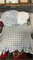 Pillow and bedskirt