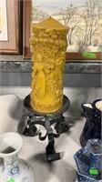 Large carved candle