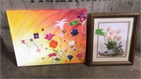 Flower painting and flower picture