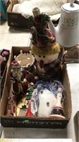 Christmas flat with snowman