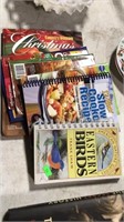Recipe books and bird book