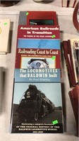 Set of four railroad books