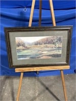 Robert Harnett framed golf print