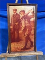 James Braid and Harry Vardon framed golf print