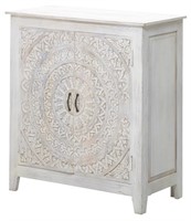 Carved Lace 2 Door Cabinet