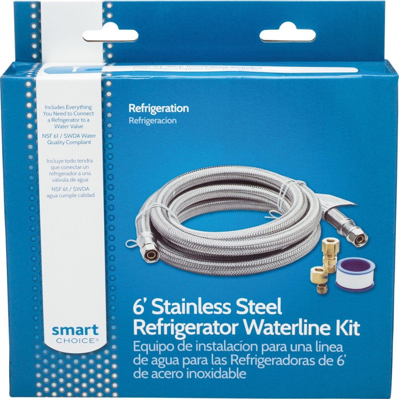 $30  Stainless-Steel Fridge Waterline Kit - Silver