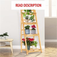 $51  4 Tier Ladder Shelf  118.5x43.8x7cm  wooden b