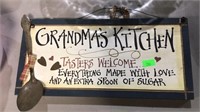 Grandma’s kitchen sign