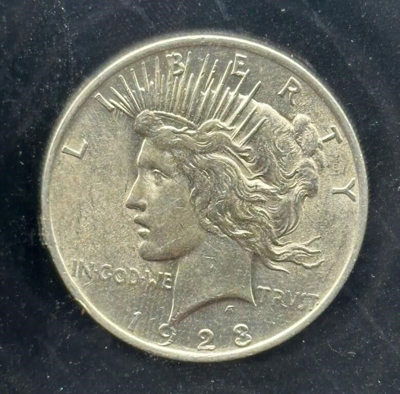 Uncirculated 1923 Mint Silver Peace Dollar