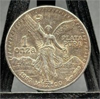 1983 Mexico Libertad Silver .999 1 Oz