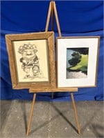 2 Golf course framed prints