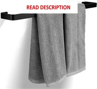 Matte Black 24 Wall Mount Bathroom Towel Rack