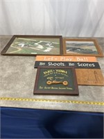 Farm scene art work and Wooden sports themed