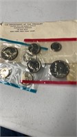 1972 Uncirculated mint coin set Kennedy half