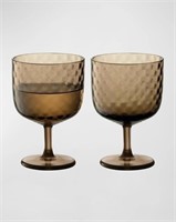 Neiman Marcus LSA Dapple Wine Glass, Set of 2