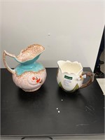 1950s butterfly creamer and vintage pitcher