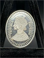 Queen Victoria Oval Shaped 999 Silver Coin 8 Gram
