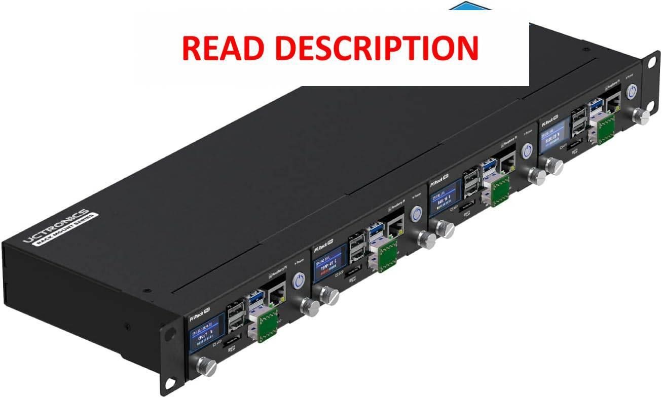 $290  UCTRONICS Pi Rack Pro  19 1U  4 2.5 SSDs