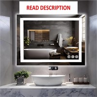 $90  36x28 LED Mirror  Anti-Fog  Dimmable