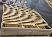 King bed frame  W 4 Drawers under it, 78 x 84