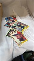 Box of vintage baseball cards