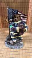 God bless America Boyd’s bear firefighter