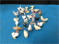 Farm Animals - Chickens & Geese w/Farm Hand