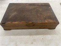 Vintage wooden silverware drawer. Needs repair