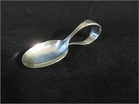 A Sterling Silver Curved Handle Child's Spoon