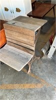 Old school desk wood loose