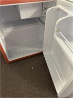 Small Orange RCA Mini Fridge