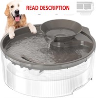 $30  1.3Gal Dog Water Fountain  Large  Clear