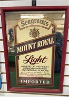 Seagram’s Mt Royal Mirror Framed