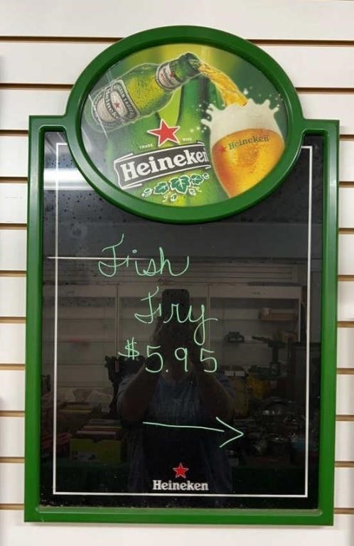 Heineken Beer Sign/Black Board