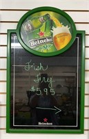 Heineken Beer Sign/Black Board