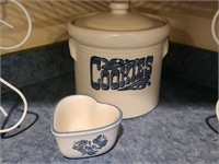 Pfaltzgraff Cookie Jar & Heart Dish